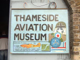 Thameside Aviation Museum sign.