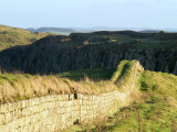 Hadrians  Wall ,looking  to  Peel  Crags.