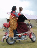 Guys on Motorcycle - Litang Horse Festival