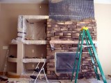 Stone Fireplace