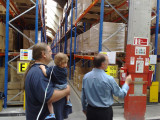 Being shown the main warehouse