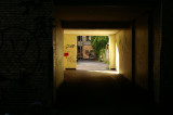 Back alley on Nrrebro in Copenhagen
