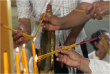 Candles and incense sticks-Wat  Than (Phnom Pen)