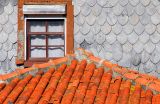 Tiled roof and window