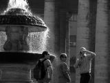 candids with fountain