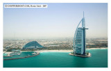 Aerial Images of Burj al Arab with Jumeirah Beach Hotel