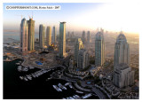 Morning at Marina Walk - Dubai Aerial Images