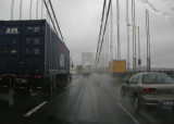 Rainy day on George Washington Bridge
