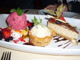 dessert platter, its FREE from the restaurant becus v have a little bit complaint on the steak