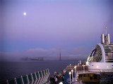 The Dawn Princess, the Moon and the Golden Gate
