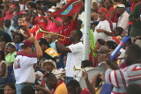 Trumpeter in the crowd