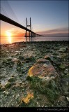 Vasco da Gama bridge at sunrise