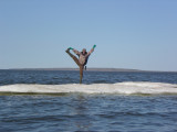 Summit pose on sea ice