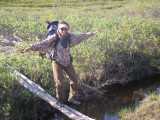 Larry's driftwood bridge