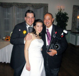 The photographer with the bride & groom