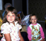 Michele and Kirsten (Kirsten in pyjama top)