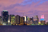 Miami skyline at dusk