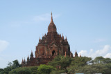 View of the Htilominlo Temple as we approached it.  Bagan is one of the Ancient Wonders of the World.