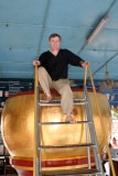 Me sitting on top of a very large rice bowl.
