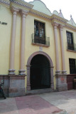 Entrance of the National Gallery Art. It was built as a convent in 1654, and, later, it became Honduras University.
