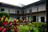 The central courtyard of the recently renovated National Gallery Art. In the center of the courtyard is a well.