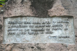 This plaque refers to Christ raising his hands to the sky in benediction.