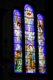 Some of the beautiful stained glass windows of the Basilica of Suyapo.
