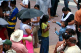 Close-up of some of the demonstrators.