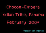Chocoe-Embera Indian tribe cover page.