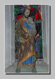 Polychrome statue