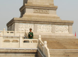 Standing Guard at Tianan men square