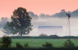 Barn In Sunrise Mist 61368