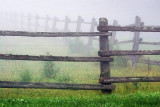 Fence In Fog 62368