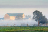 Barn In Early Fog 68141
