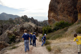 Lots of Boy Scouts on the trail today