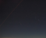 A cropped picture of the previous Aurigid Meteor