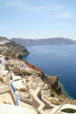 Part of the caldera rim, looking towards Fira