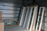 Six rectangular transoms for befroom windows