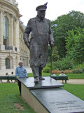 Winston Churchill with Pigeon