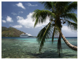 Cruise Ship at Moorea