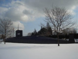 sub in the snow (its an old one and a museum now)