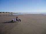 We got the whole beach