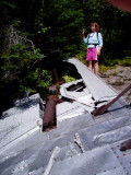 Aircraft wreckage