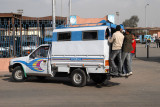 Service taxi arriving at the ferry