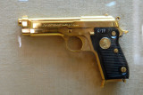 Gold plated pistol from Saddam Hussein