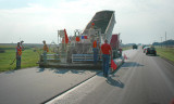 Hot Asphalt in Kansas Sun