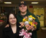 Aaron and Markee Bring Flowers