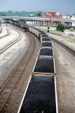 Coal Train Passes Downtown KC