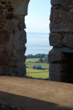 Farmland & Lake Vttern view from ruins window