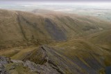 Looking down Sharp Edge from Blencathra